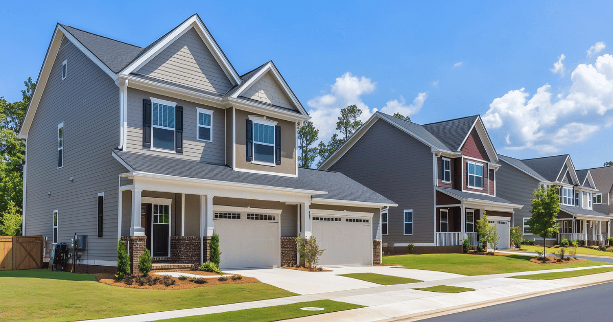 new home with nice garage